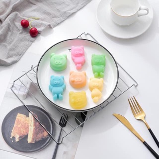 Khuôn silicon lợn làm thạch,bánh...