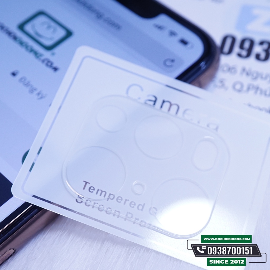 Miếng dán cường lực camera Oppo Find X3 Pro thủy tinh hữu cơ
