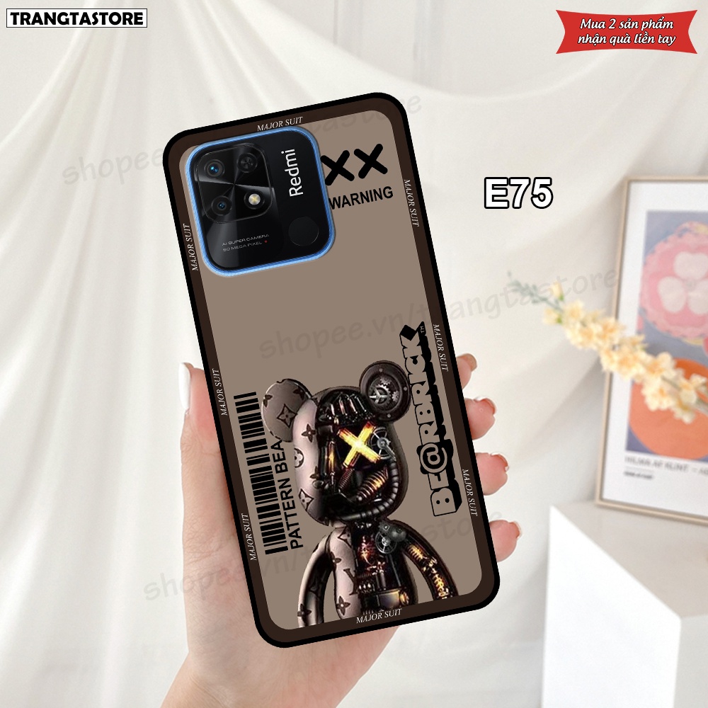 Ốp Xiaomi Redmi 9C - Redmi 10C - Redmi 10A in hình gấu Bearbrick,Metal Style,Doremon siêu dễ thương chất lượng
