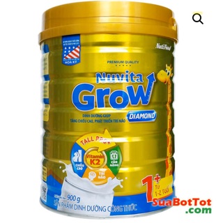 Sữa bột Nutifood Nuvita Grow Diamond 1+ 900g (Date 2022)