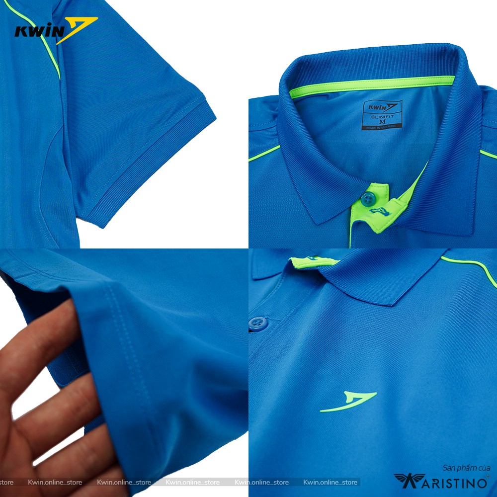 Áo polo nam KWIN viền vai nổi bật, 3 màu dễ mặc, dáng thể thao, thoáng mát - Mã KPS006S8 | BigBuy360 - bigbuy360.vn