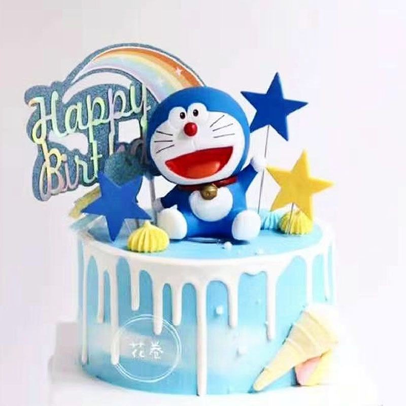 Phụ Kiện Trang Trí Bánh Kem Chủ Đề Doraemon Đáng Yêu