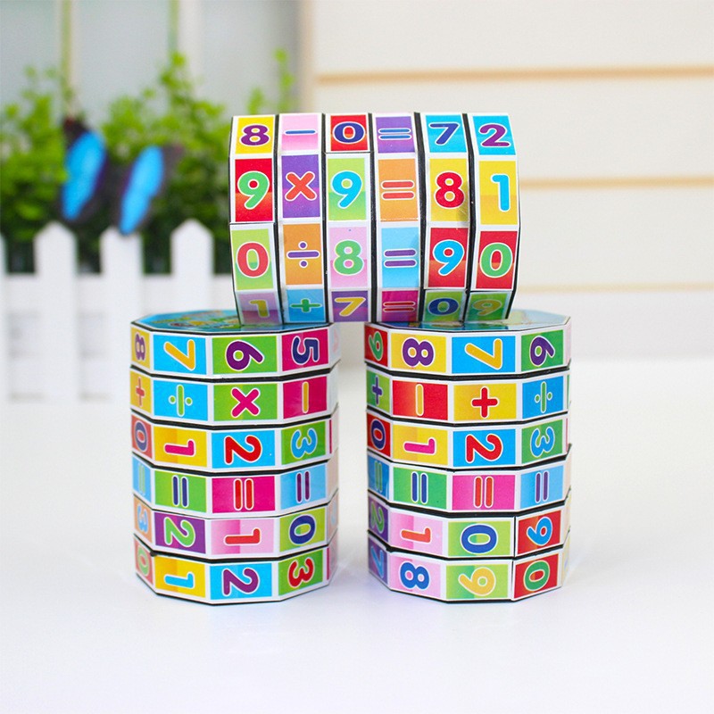 Kids Toán số Magic Cube Đồ chơi Câu đố Trò chơi Quà tặng Trẻ em Cube kỹ thuật số