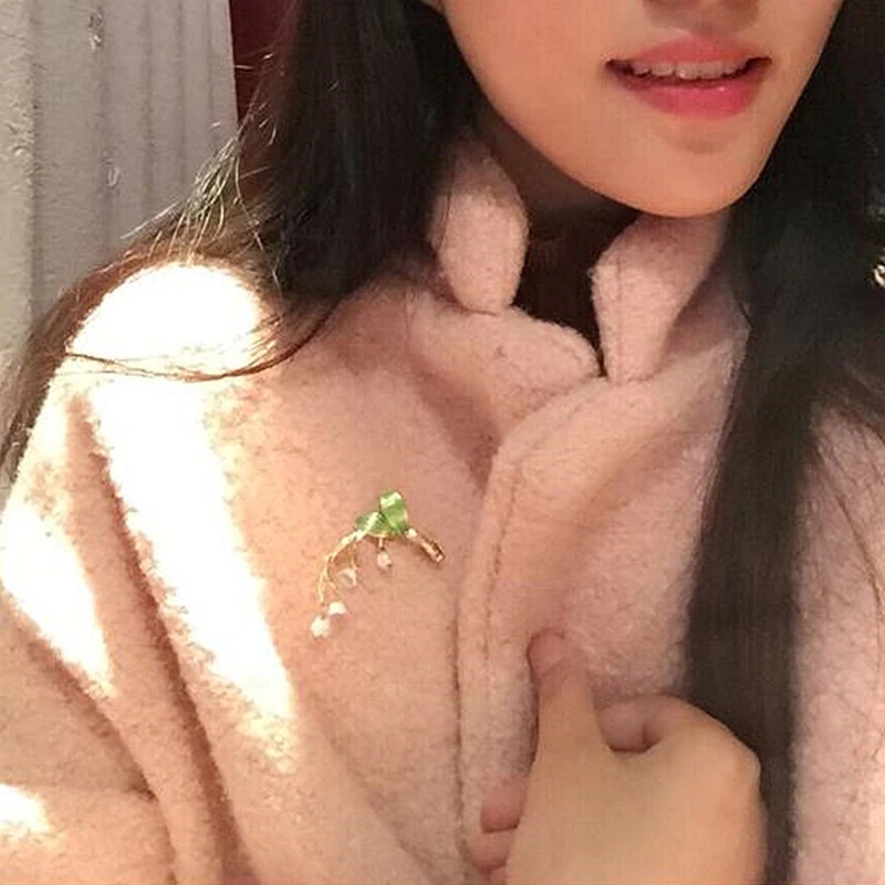 Ghim Cài Áo Hình Hoa Lá Thời Trang Thanh Lịch