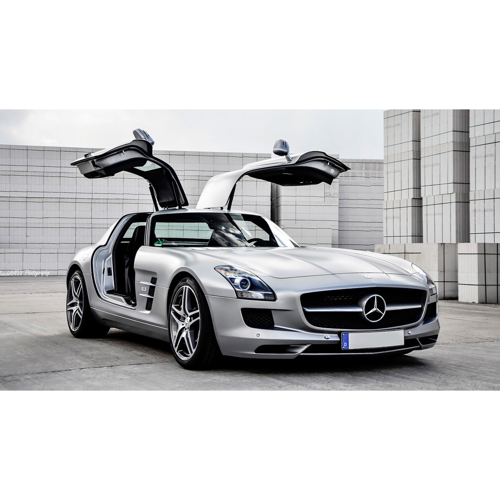 Mô Hình 3D Kim Loại Lắp Ráp Siêu xe Mercedes Benz SLS AMG GT - Chưa Lắp