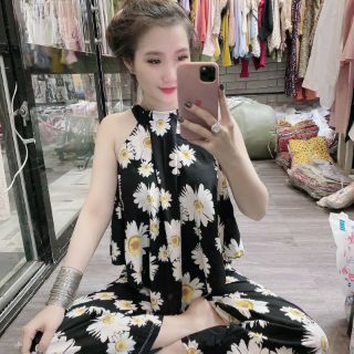 💕SET BỘ LỤA HOA CỔ YẾM CỰC XINH 💕