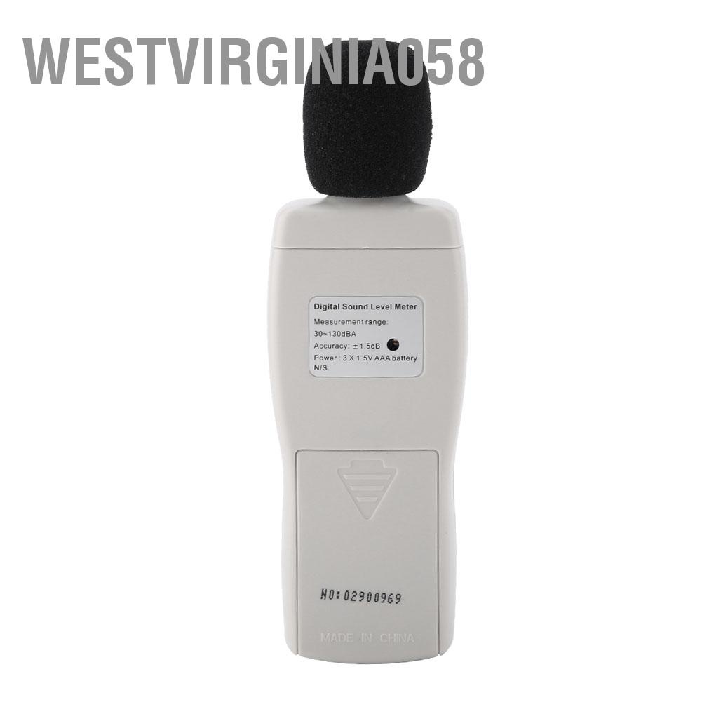 Có thể bán buôn SMART SENSOR AS804 Máy đo mức âm thanh kỹ thuật số Màn hình kiểm tra 30-130dBA Westvirginia058 Hàng giao ngay