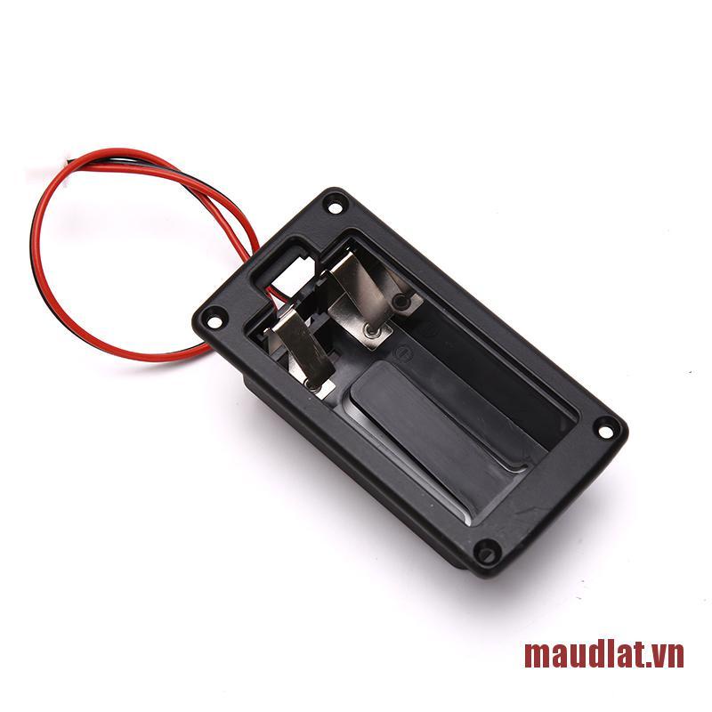 maudlat Active Bass Guitar Pickup 9V Battery Boxes Battery Holder Case 2 Pin Plug