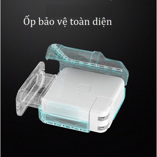 Ốp bọc bảo vệ sạc Macbook đa năng 3 trong 1 kèm bộ cuốn bảo vệ chống đứt gãy đầu dây sạc