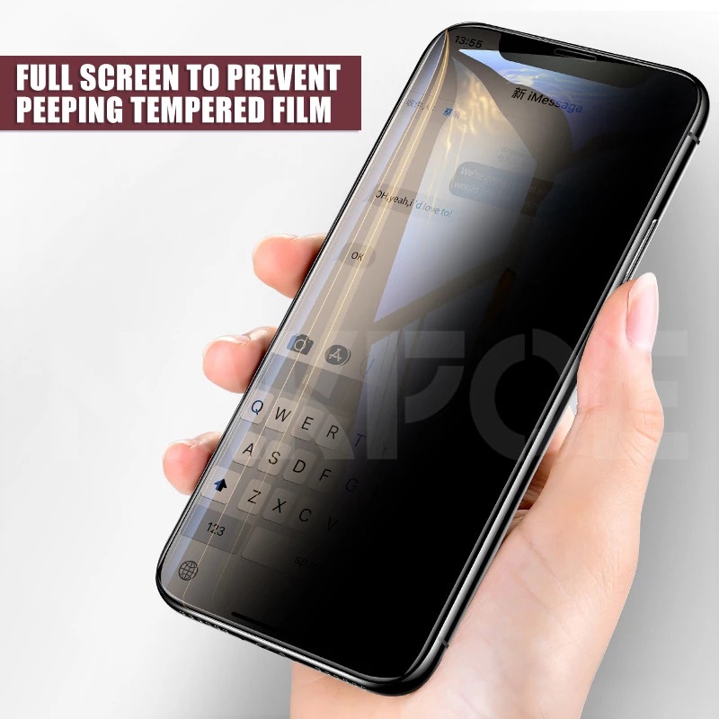 Kính Cường Lực Chống Thâm Nhập Thông Tin Bảo Vệ Màn Hình Cho Iphone 12 Pro Max Iphone X XR XS Max 6 7 8 Plus