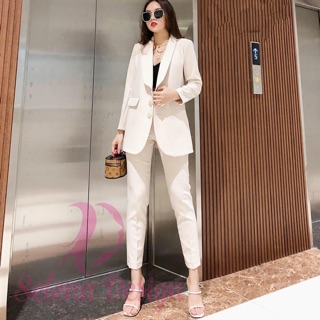 VEST CÔNG SỞ TRẮNG CAO CẤP 🌸 DÁNG QUẦN ỐNG CÔN ĐỨNG🌸 HÀNG THIẾT KẾ