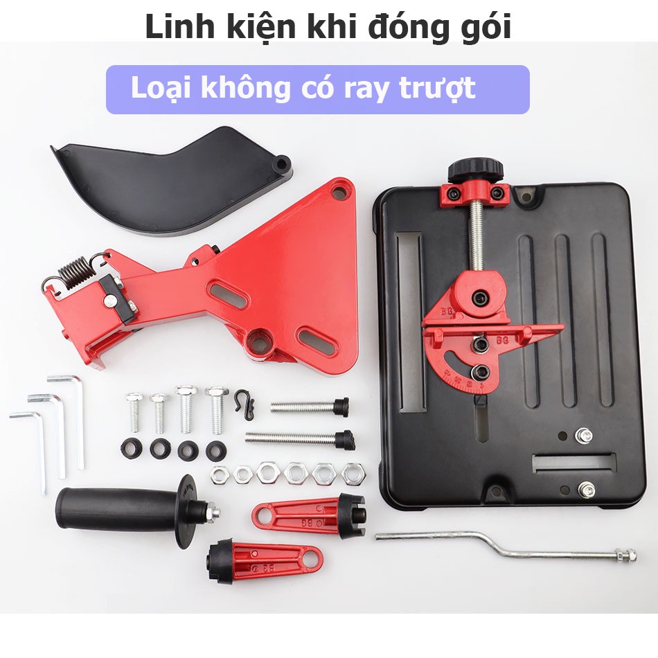 Khung gắn máy cắt máy mài cầm tay, bộ chuyển đổi chế thành máy cắt bàn có trượt