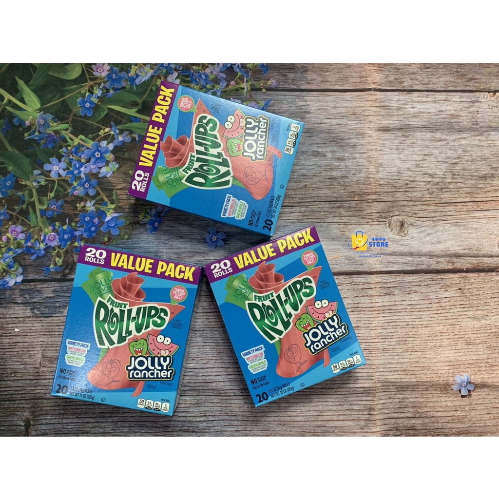 - KẸO CUỘN TRÁI CÂY ROLL UPS VỊ DƯA HẤU & TÁO
