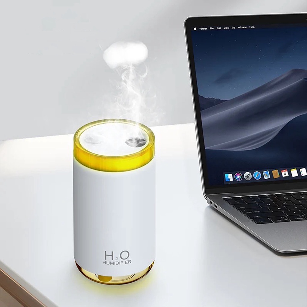 Máy Xông Tinh Dầu, Máy Phun Sương Khuếch Tán Tinh Dầu, Đèn Ngủ Tạo Ẩm, Tích Hợp Pin Sạc 2300mAh, Dung Tích 250ml