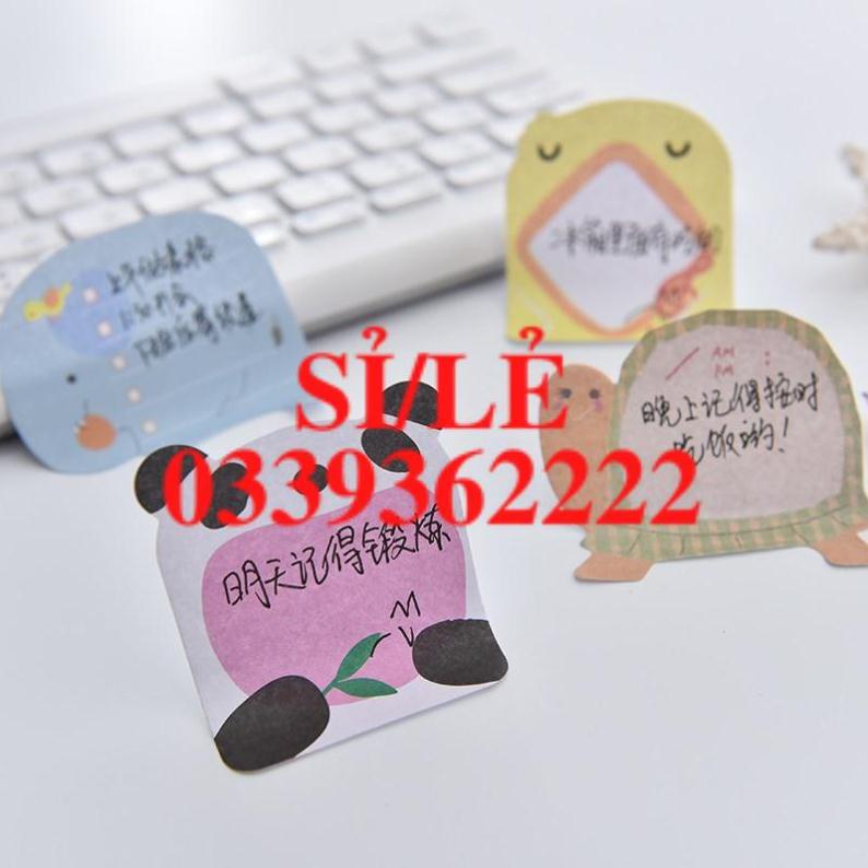 [ HAIANHSHOP ] Giấy Note Động Vật Xinh Xắn (20 tờ) - Giấy Note Sticky Trang Trí Sổ/ Góc Học Tập Duashop &gt;