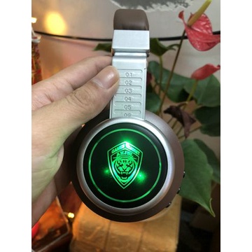 Tai Nghe Bluetooth Chụp Tai Gaming J18 Thiết Kế Độc Đáo Kiểu Dáng Lạ , Ấn Tượng , Bass Căng Đèn Led - BẢO HÀNH ĐỔI MỚI