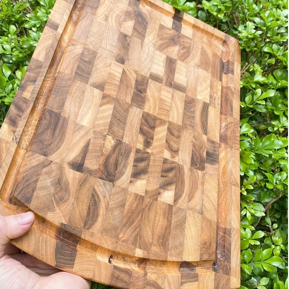 Thớt gỗ Teak 38x27x2.7 cm thớt siêu bền của MASTER CHEF hàng xuất Châu Âu - Đẳng Cấp Phong Cách Âu Mỹ