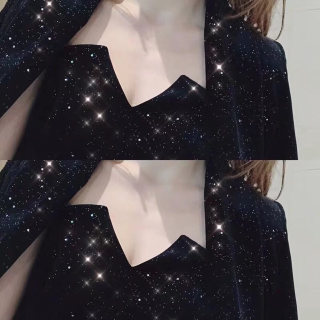 Sét nhung pha kim sa