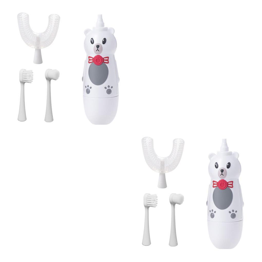 Bàn Chải Đánh Răng Điện 1 / 2 / 3 / 5 Hình Chữ U Bằng Silicone Chịu Nhiệt Tốt Cho Sức Khỏe