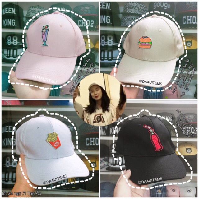 [CAP] Mũ Lưỡi Trai Icon Fast Foods
