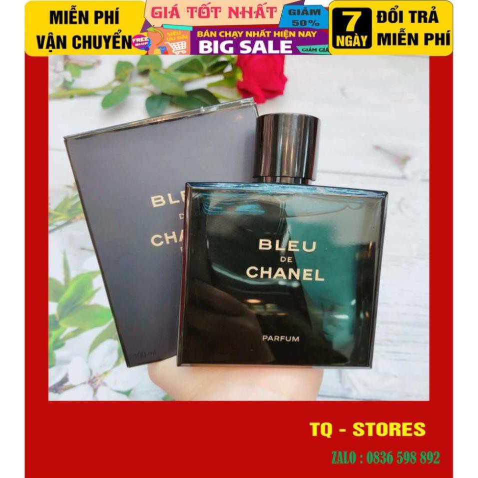 Nước Hoa Nam Bleu Đen Nắp Hít Chữ Vàng 100Ml