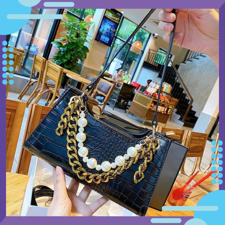 Túi Xách Nữ Đẹp⚡Ảnh + Video Thật⚡Túi Đeo Chéo 100% Da PU Kèm Dây Xích Dự Tiệc Đi Chơi Sang Chảnh | BigBuy360 - bigbuy360.vn