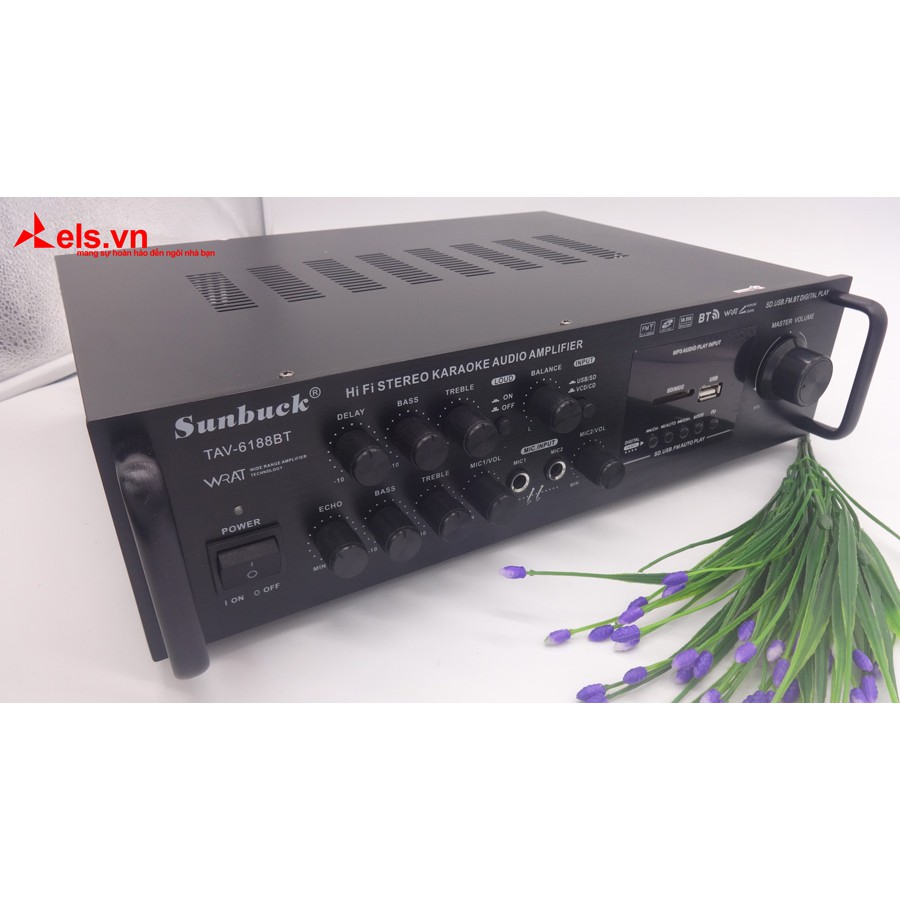 Âm ly 220V/12V Bluetooth Sunbuck 6188BT