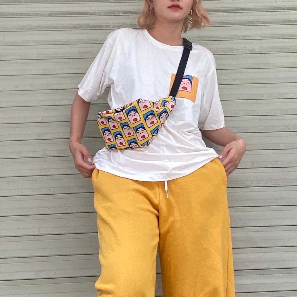 [BUM bag] túi bao tử họa tiết Made by Méow