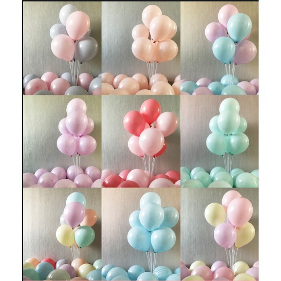 Bóng Macaron-Pastel-bóng sữa 10" trang trí sinh nhật sự kiện độc đáo(chọn màu theo yêu cầu)