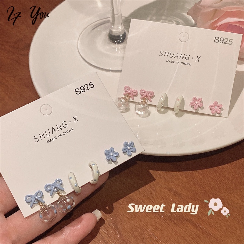 Set khuyên tai nữ AY nhiều kiểu dáng xinh xắn thời trang