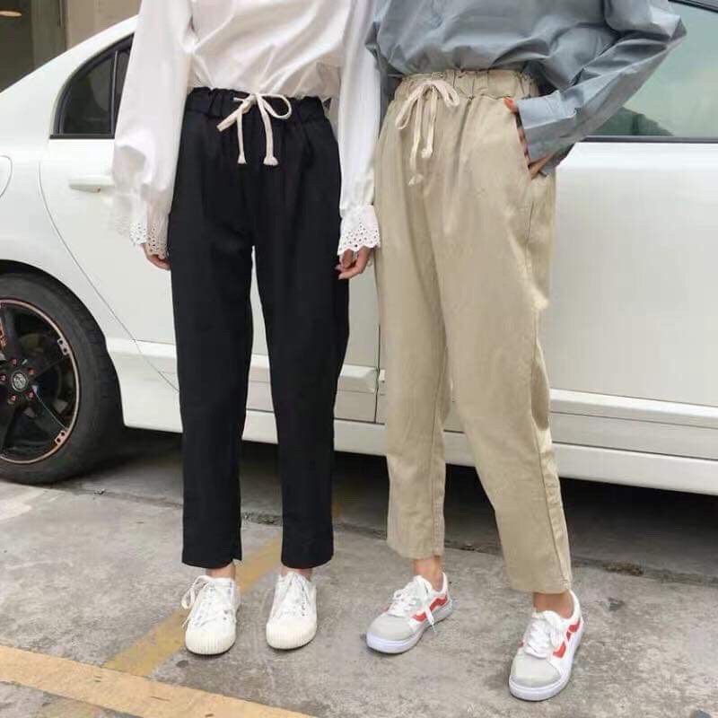 (ảnh thật) Quần thô kaki dáng baggy dáng đẹp năng động