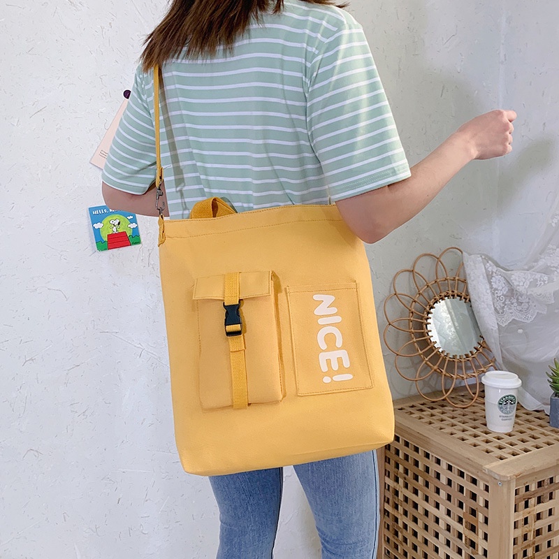 Túi đeo vai ENVIROSAX vải canvas cỡ lớn thời trang cá tính