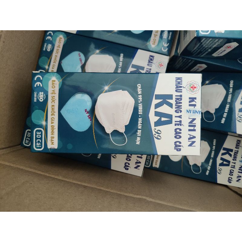 Khẩu trang khánh an 4d hộp 30 cái
