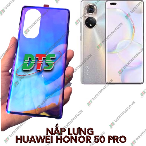 Nắp lưng huawei honor 50 pro trong suốt ánh xanh