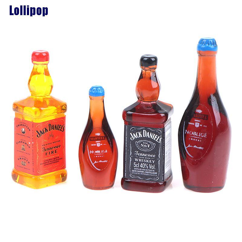 10 Chai nước thu nhỏ tỷ lệ 1/12 trang trí nhà búp bê