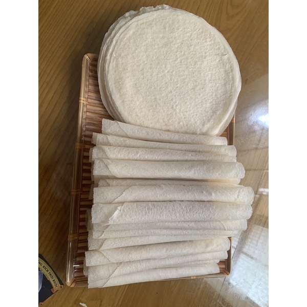 bánh tráng bò bía tươi, cuốn bò bía , cuốn nem .tệp 100 lá.