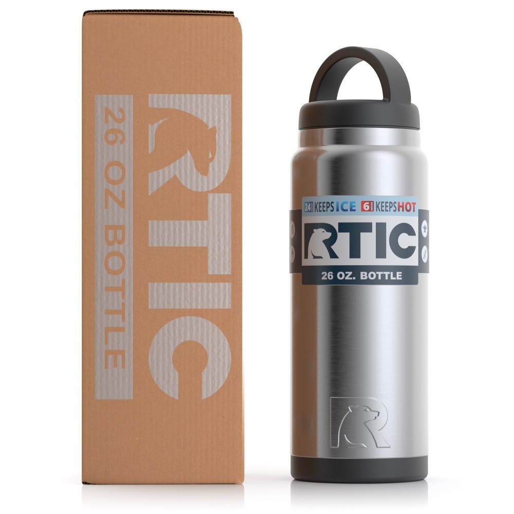 Bình Giữ Nhiệt Rtic 26oz (770ml) Bằng Thép Không Gỉ - Bình Nước Giữ Nhiệt Mỹ Với Nắp Vặn Kín