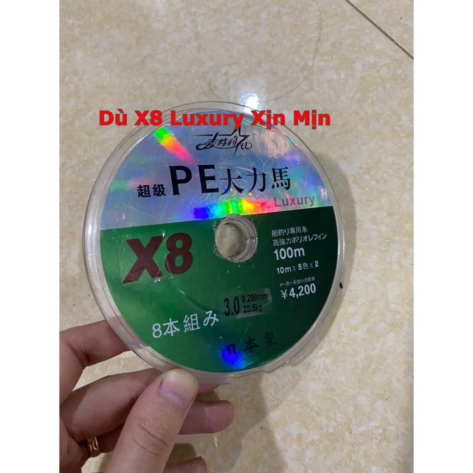 Dù Câu Cá PE Dù Câu Lure X8 7 Màu Dù Câu Lure Siêu Bền