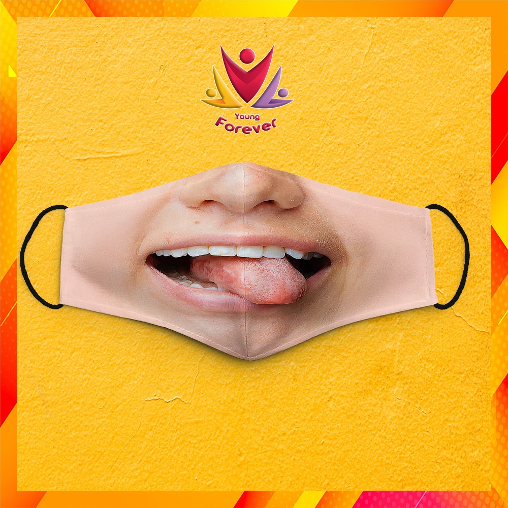 Khẩu Trang Vải 2 Da Mặt Người_102 YoungForever Dây Đeo Mềm Chuyên Dụng, Đeo Thoải Mái, Không Đau Tai, Dễ Thở, Thoáng Khí