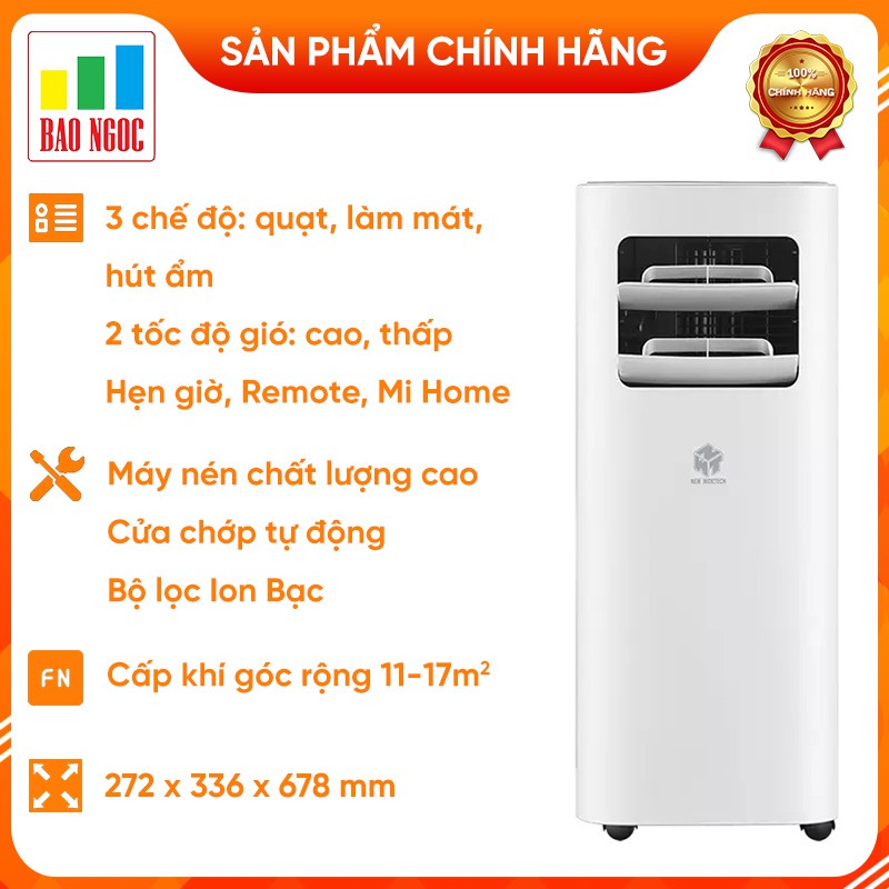 [Mã 159ELSALE hoàn 7% xu đơn 300K] Máy lạnh di động thông minh Xiaomi New Widetech KY-26EAW1