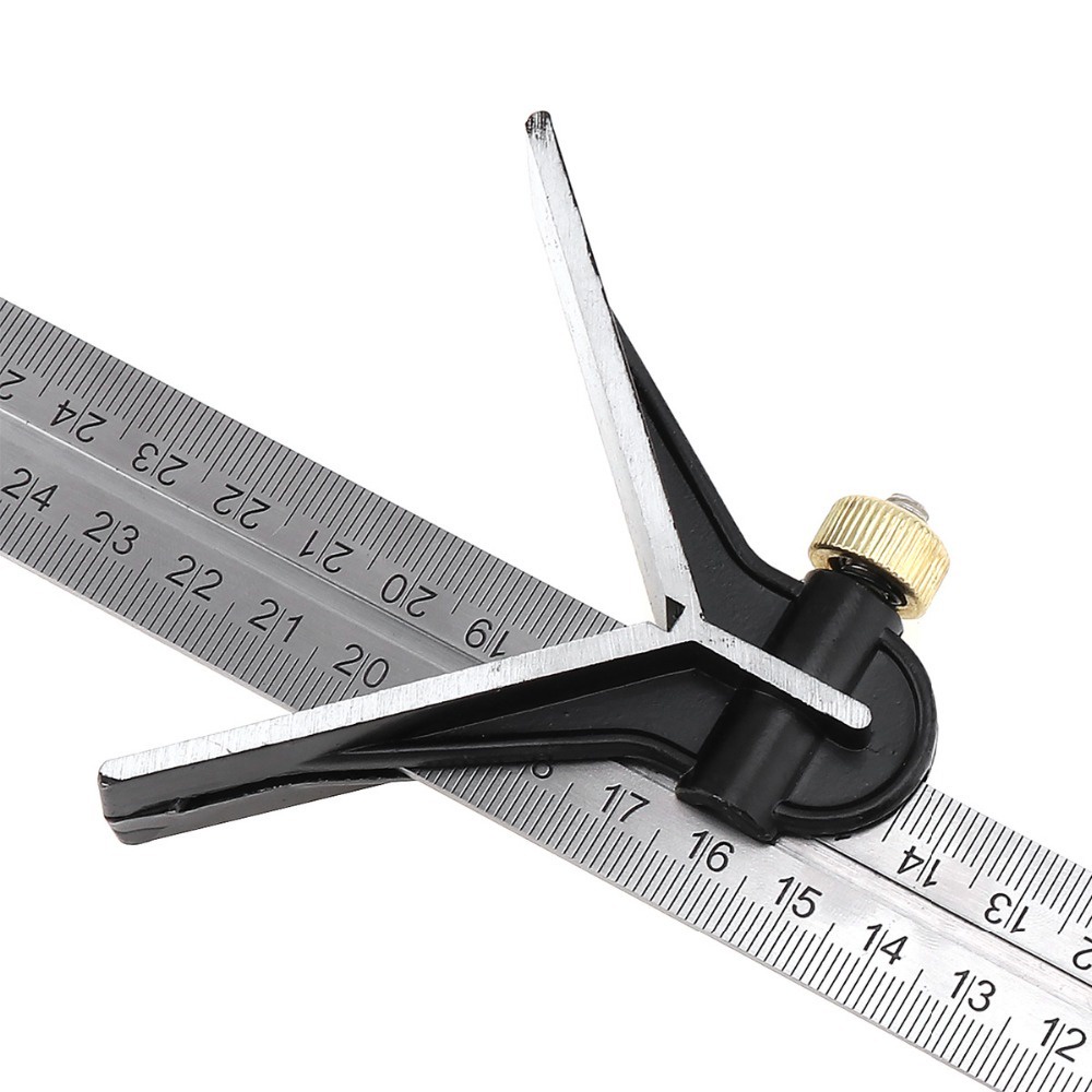Thước đo góc đa năng, Thước ke góc vuông 30cm chất liệu inox, nhôm cao cấp- thước đo góc độ đa năng