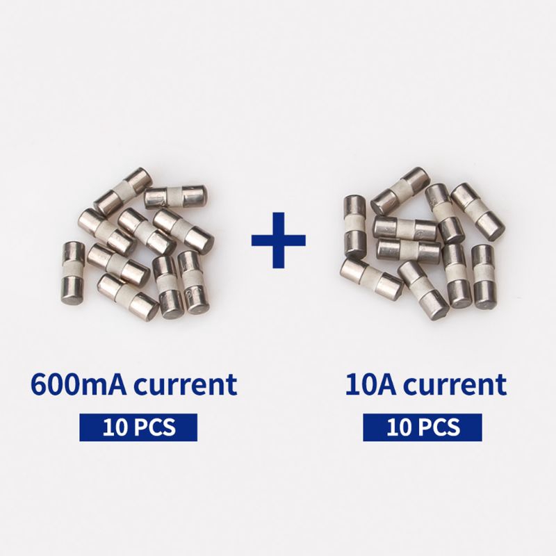 Bộ 20/10 Cầu Chì Gốm Sứ 600ma 10a Cho Đồng Hồ Vạn Năng