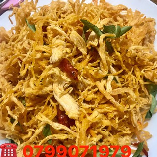 4 kg khô gà Lá chanh cay giòn Lày Hoà: 8 túi zipper 500gr