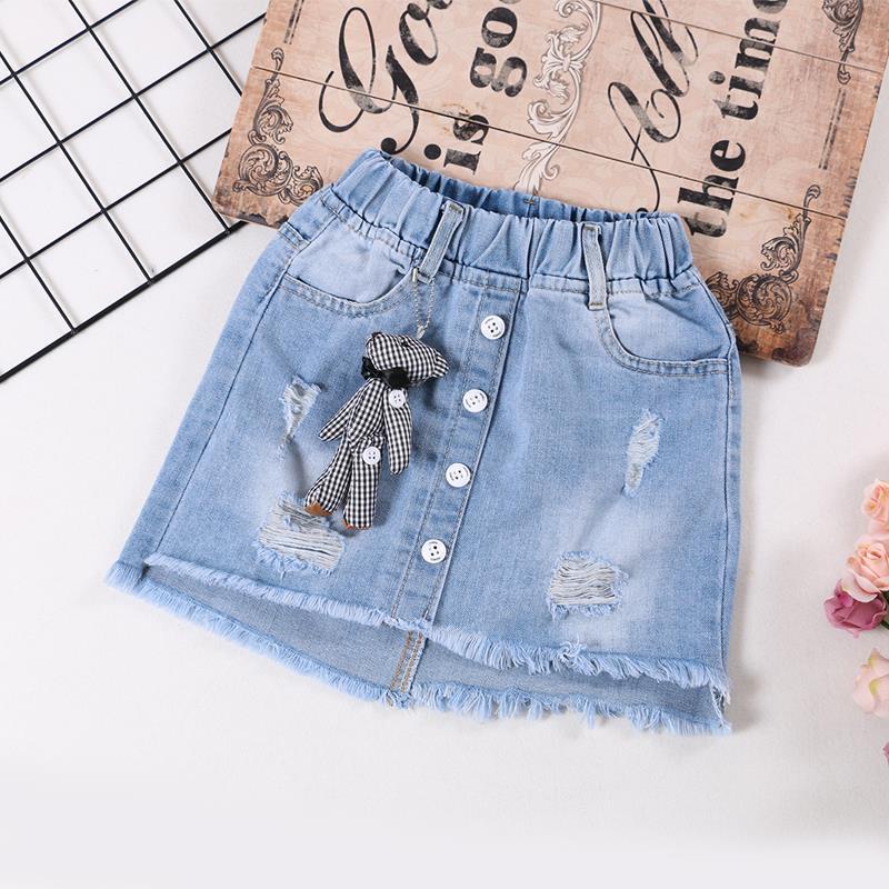 Chân Váy Denim Thời Trang Mới Dành Cho Bé Gái 2022