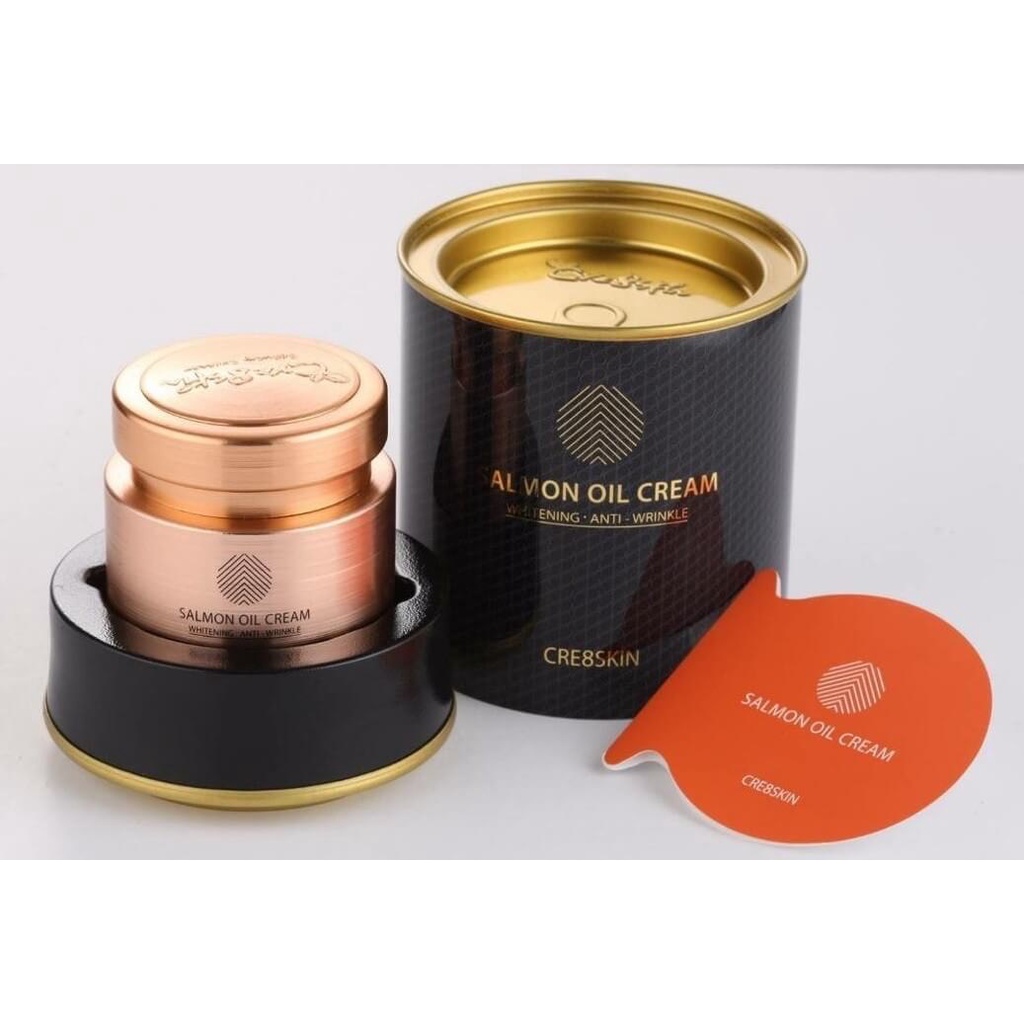 Kem Dưỡng Trắng Da Cá Hồi Salmon Oil Cream Cre8skin - Hàn Quốc