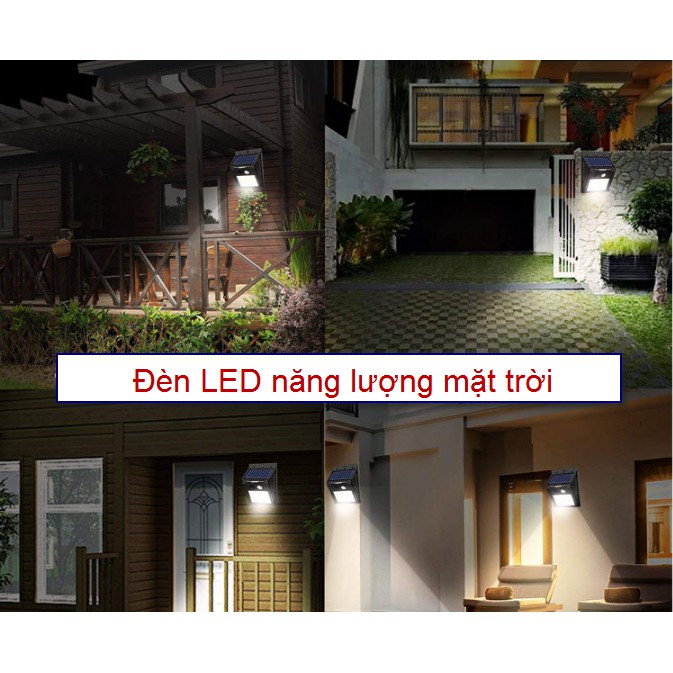 SOLAR - Đèn Năng lượng Mặt trời 40 LEDs Cảm biến Ánh sáng và Chuyển động