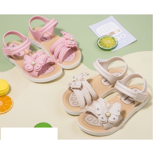 XẢ KHO DÉP SANDAL QUAI DÁN NƠ BƯỚM MỀM CỰC XINH BÉ GÁI