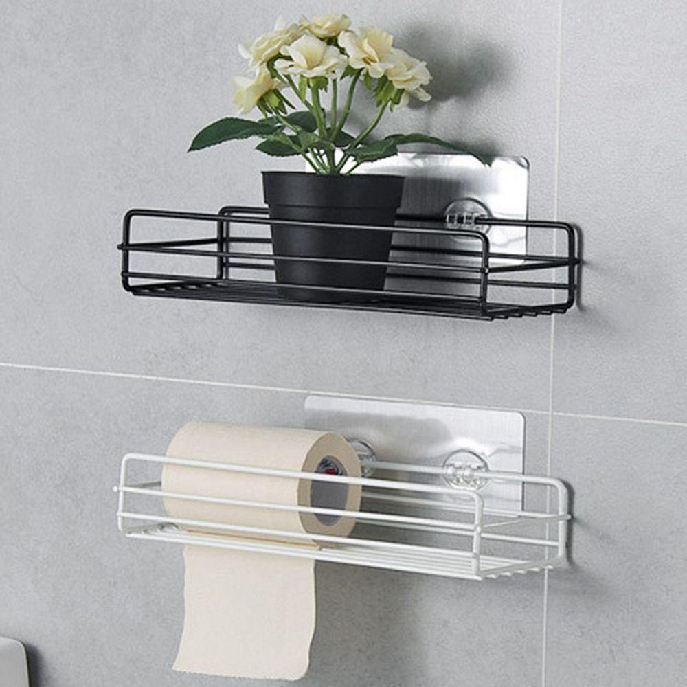Giá Đỡ Dầu Gội Đầu Bằng Sắt Gắn Tường Tiện Dụng Cho Phòng Tắm / Nhà Bếp