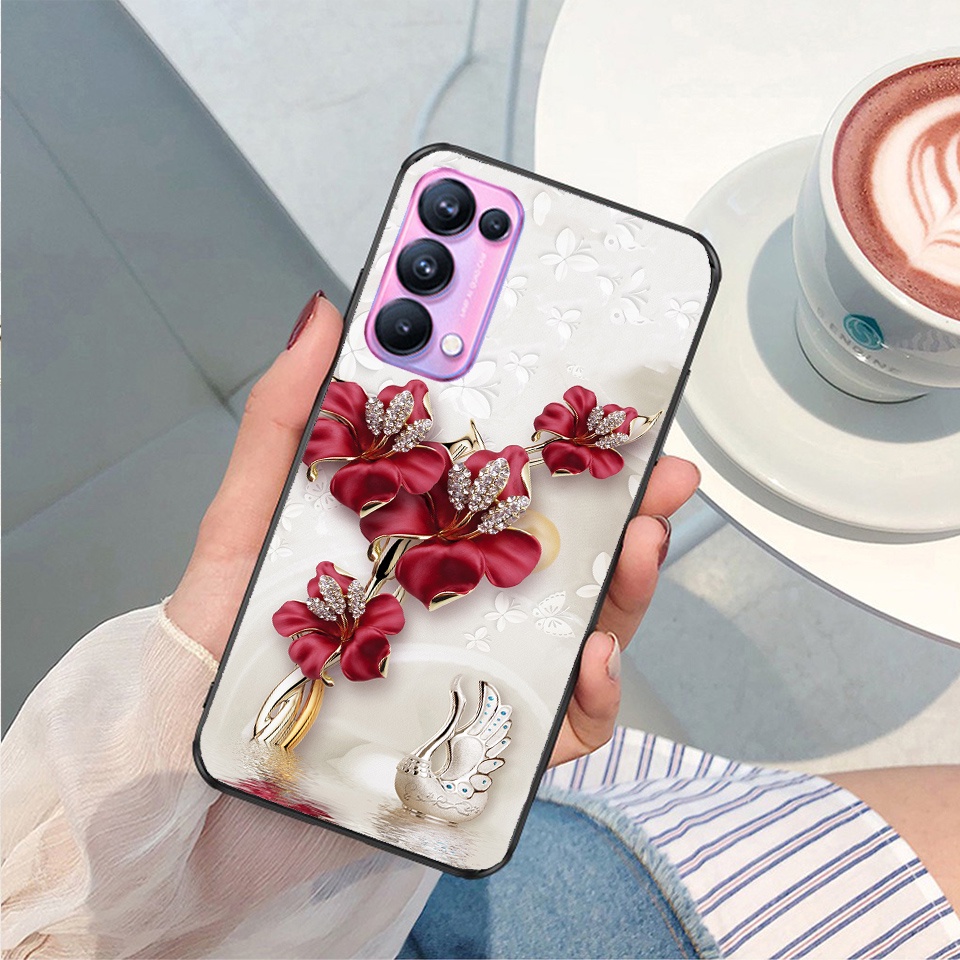 Ốp lưng kính cường lực Oppo Reno6 Reno6z Reno5 Reno4 in hình cao cấp- độc -lạ- siêu hot.
