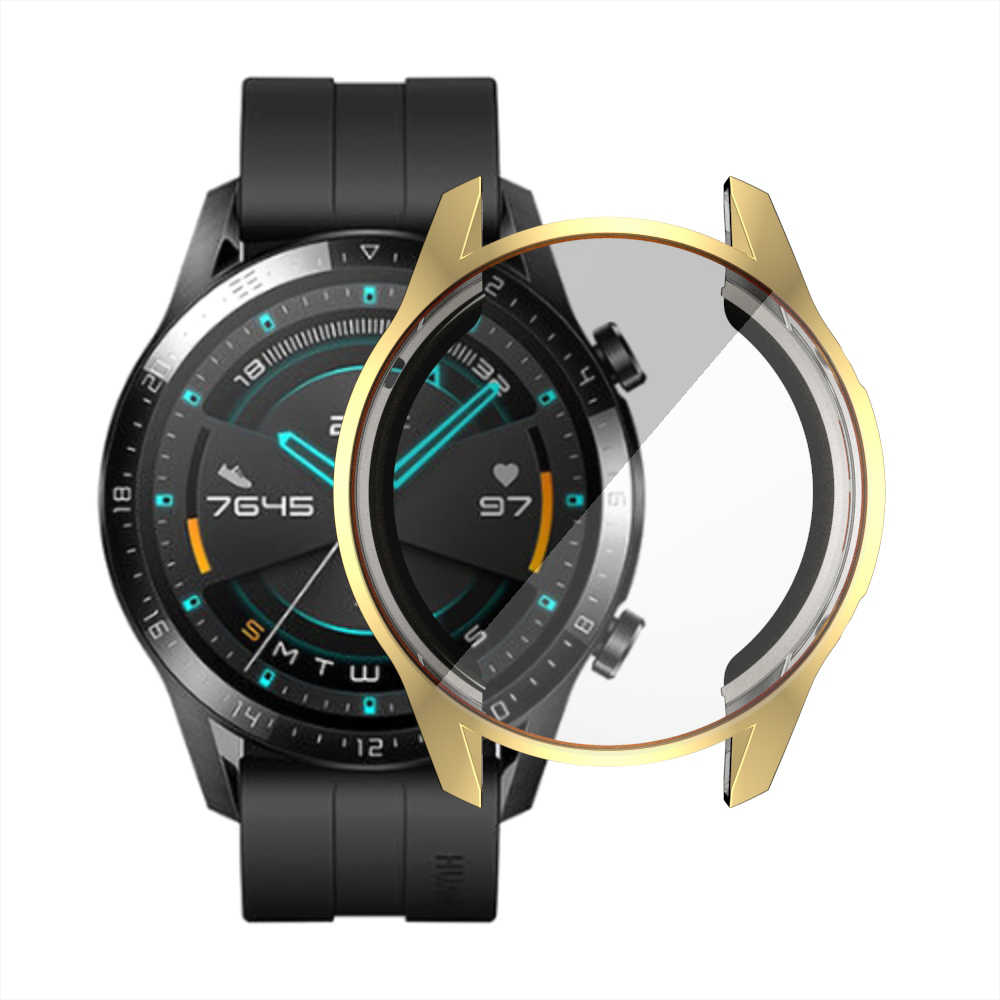 Vỏ Tpu Mềm Mạ Điện Bảo Vệ Màn Hình Đồng Hồ Thể Thao Huawei Watch Gt 2 46mm 42mm